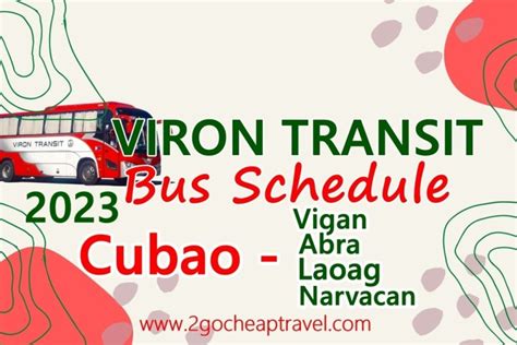 Viron Transit Bus Schedules .